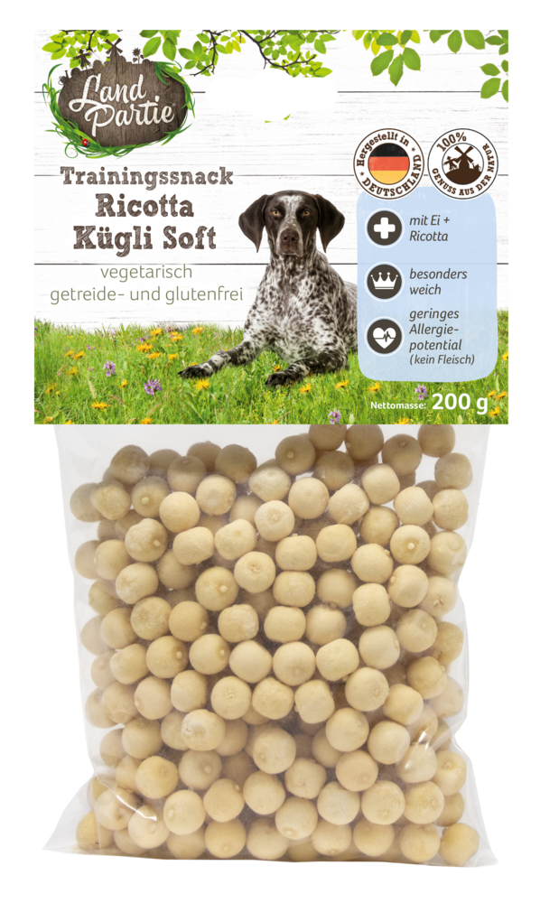 LandPartie Trainingssnack Ricotta Kügli Soft 200g